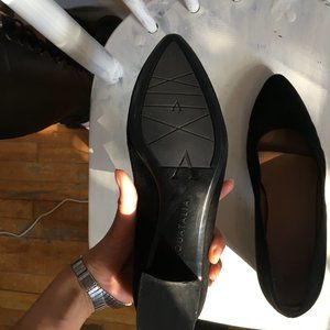 Aquatalia low heel suede